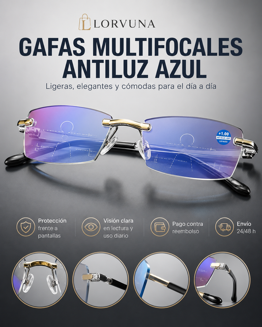 Gafas multifocales antirreflejo