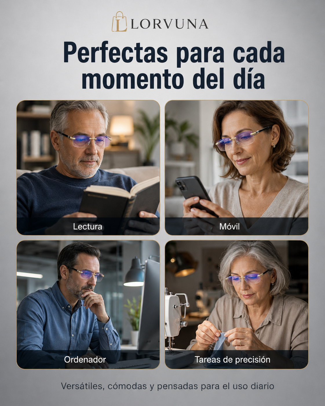Gafas multifocales antirreflejo
